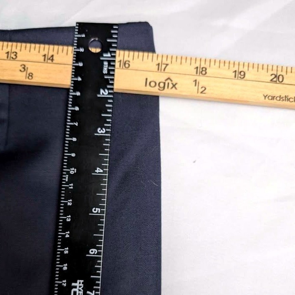 Brooks Brothers 346 Pencil Skirt ~ Size 12 ~ Navy Blue ~ 100% Wool - Picture 10 of 10